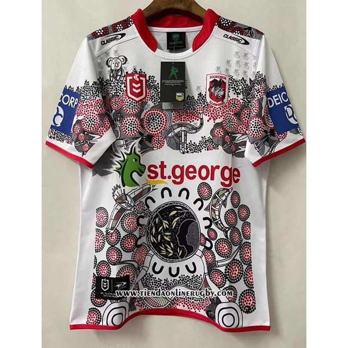 Camiseta St George Illawarra Dragons Rugby 2021 Indigena